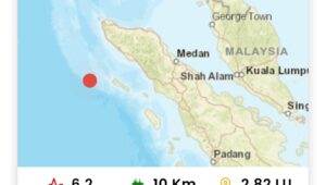 Gempa hari ini Sinabang aceh