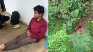 Penumpang yang nekat lompat dari KA Probowangi di Jember (Foto: Istimewa)