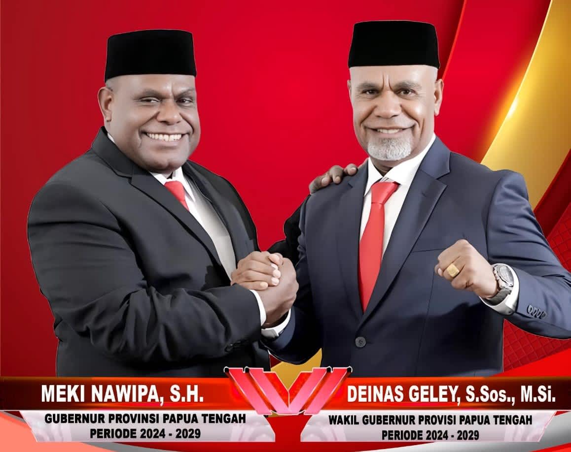 Gubernur Papua Tengah, Meki Nawipa, Deinas Geley, Papua Tengah 2025, pendidikan gratis Papua, DOB Papua, isu rumah dinas gubernur