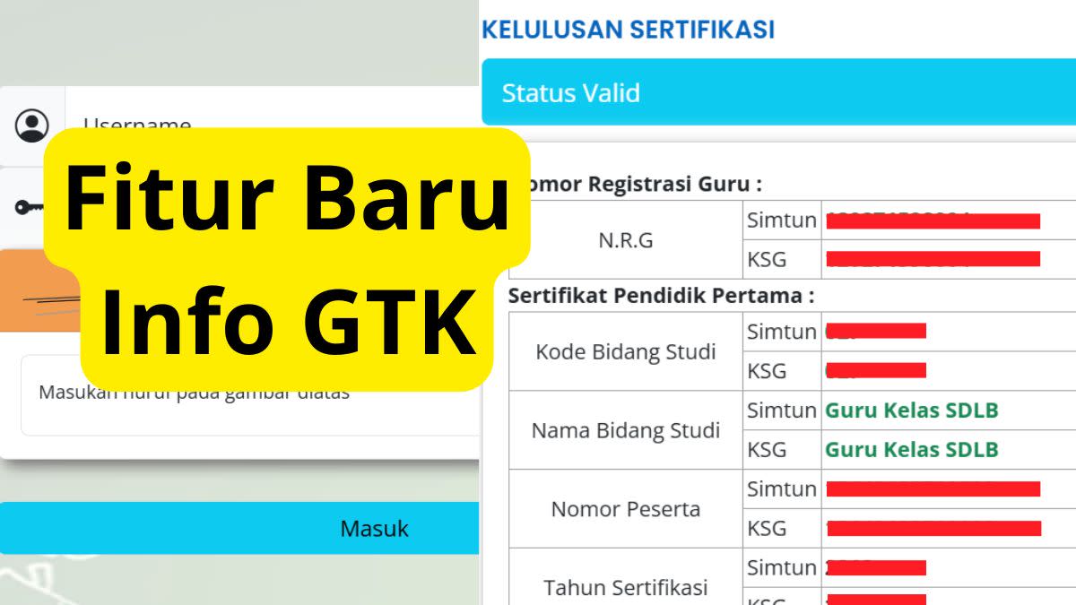 info gtk 2025, cek info gtk, validasi data gtk, tunjangan sertifikasi guru, login info gtk, dapodik 2025, pencairan tunjangan guru