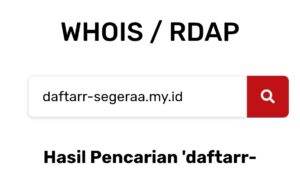 Who is Pandi cara cek domain TLD Indonesia