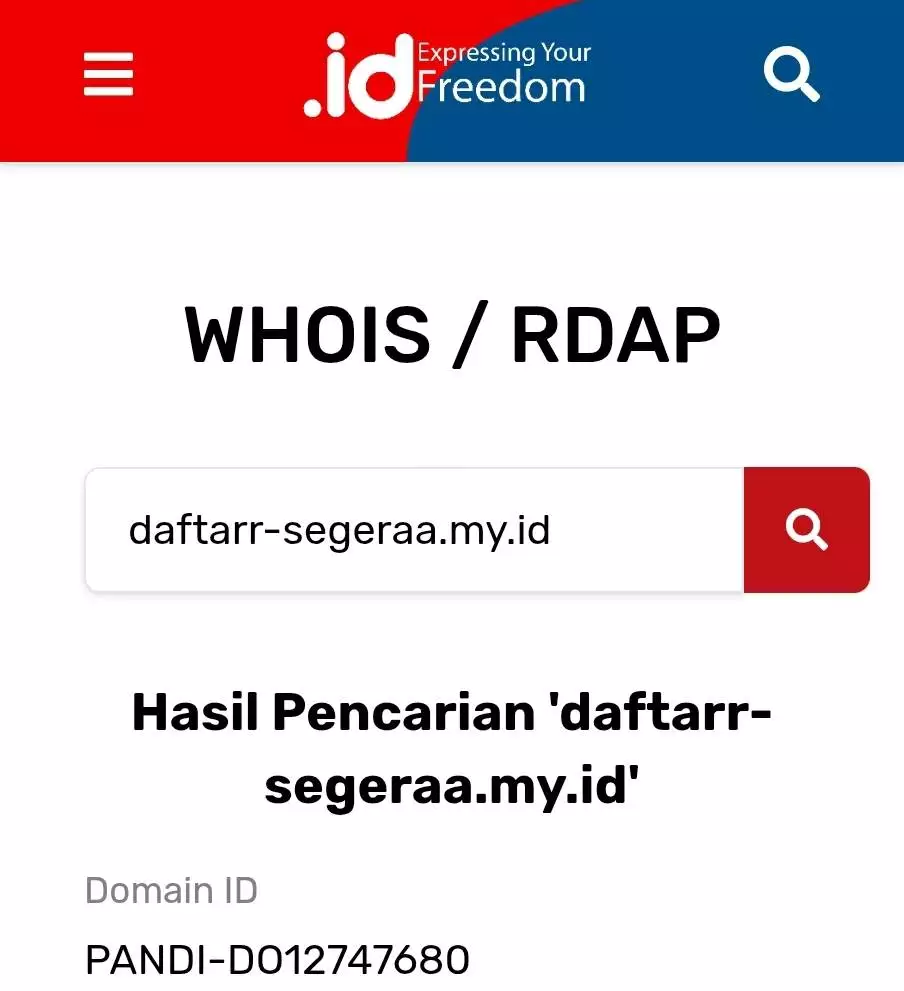 Who is Pandi cara cek domain TLD Indonesia