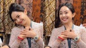 Ayu Puspa, Viral 2025, Kim Seon Ho Smile Challenge, Gaya Hidup Sehat, Media Sosial, Tren K-Drama