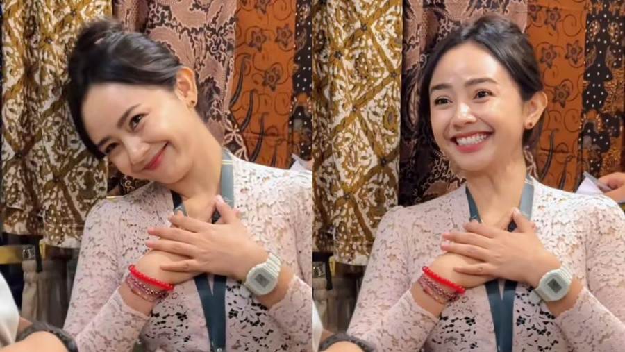 Ayu Puspa, Viral 2025, Kim Seon Ho Smile Challenge, Gaya Hidup Sehat, Media Sosial, Tren K-Drama