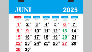 Kalender Juni 2025 Tanggal Libur Nasional Jawa dan Islam Freepik Oleh.Estha