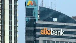Gedung Allo Bank di kawasan Jl Gatot Subroto Jakarta. Foto : Panji Asmoro/TrenAsia
