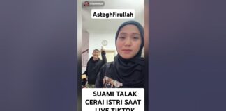 istri di talak suami saat live, talak viral, hukum talak, media sosial, perceraian, TikTok live