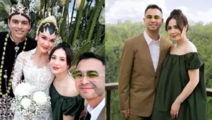 Baju Gigi di pernikahan luna maya