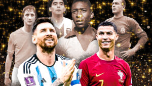 pencetak gol terbanyak sepanjang masa, Cristiano Ronaldo, Lionel Messi, Pelé, Ferenc Puskás, Romário, Erling Haaland, Kylian Mbappé, sepak bola