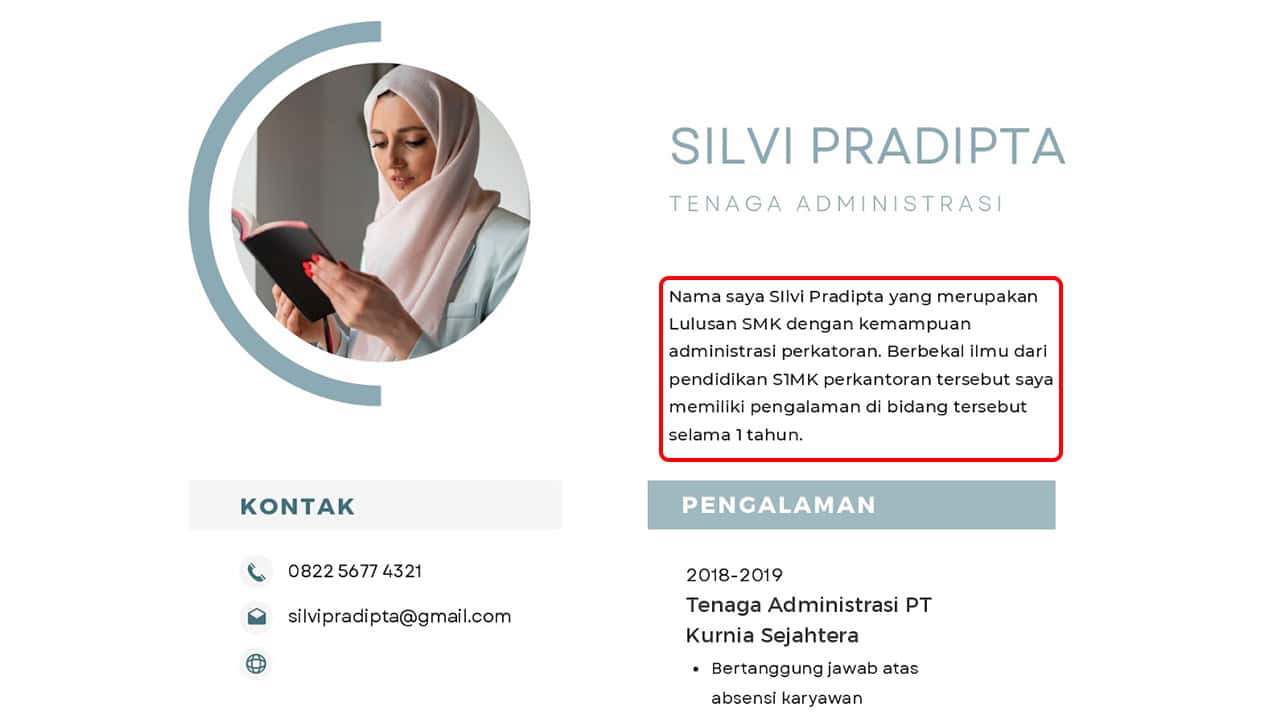 cara menceritakan diri sendiri di CV, membuat CV, profil CV, tips CV, lamaran kerja, CV profesional, ringkasan CV, karier, rekruter