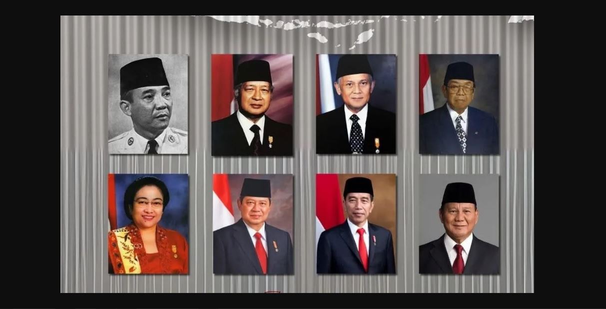 presiden Indonesia, urutan presiden, Soekarno, Soeharto, Habibie, Gus Dur, Megawati, Jokowi, Prabowo, Urutan Nama Presiden Indonesia