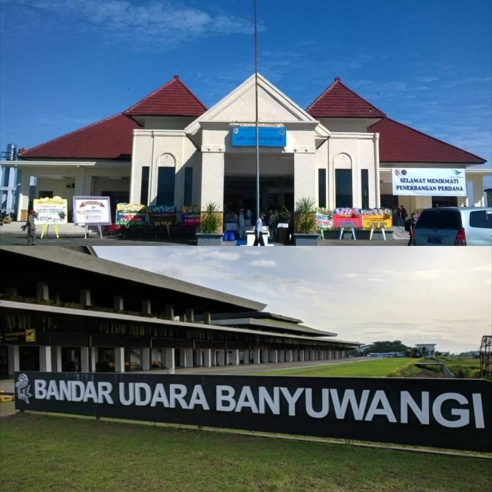 Foto Perbandingan Bandara Blimbingsari Banyuwangi dan Bandara Notohadinegoro Jember
