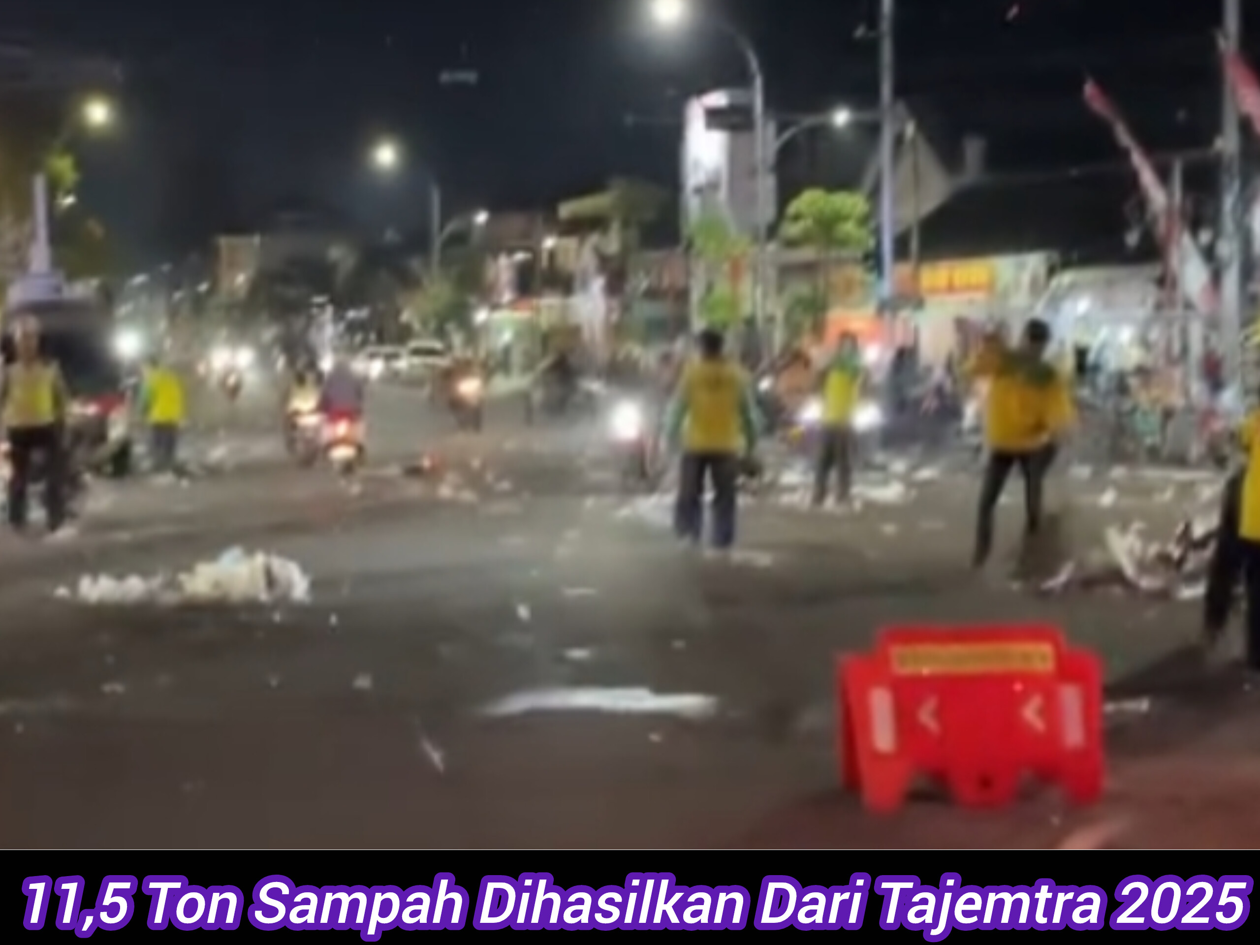 Foto Istomewah Lukman Hakim (25/08/25). Kondisi Jalanan setelah Acara Tajemtra 2025
