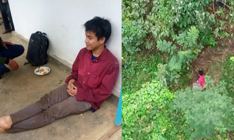 Penumpang yang nekat lompat dari KA Probowangi di Jember (Foto: Istimewa)