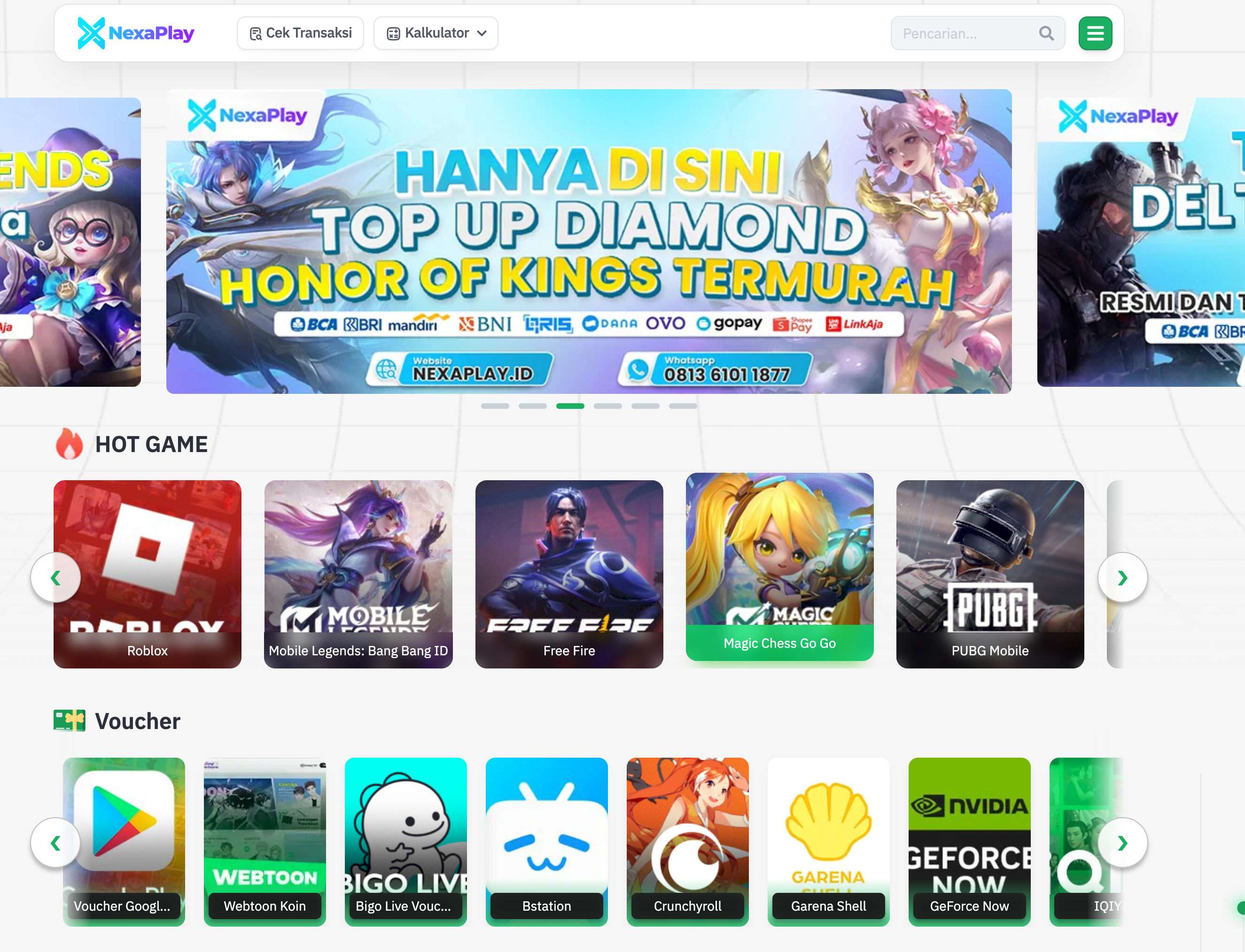 NexaPlay Situs Top Up FF Termurah