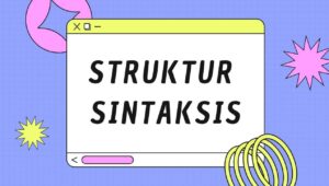 penjelasan sintaksis adalah