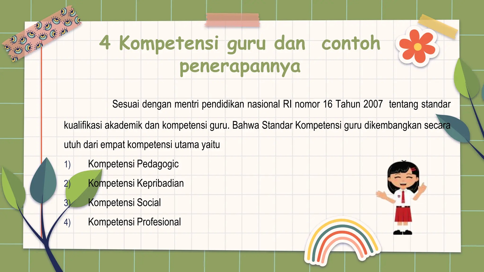 4 kompetensi guru adalah