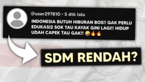 sdm rendah adalah penghambat