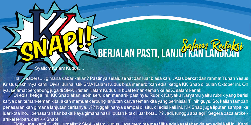 Contoh Salam Redaksi Majalah Kampus